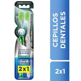 Cepillo de Dientes Eléctrico Oral-B Pro 2000 + Repuesto CrossAction 2  Unidades 1 Kit