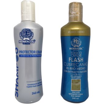 Kit tónico Flash cubre canas Medio y shampoo protección color | Linio Colombia - HE786HB08FVRQLCO