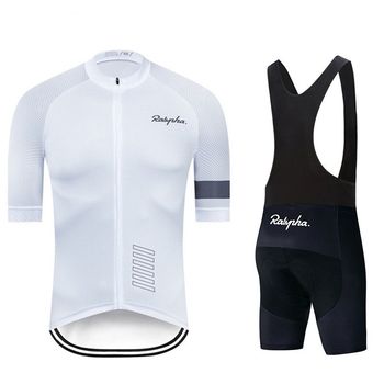 juego de Ciclismo para hombre Ciclismo Jersey ropa de bicicleta de manga corta Kit Mtb bicicleta de triatlón Uniforme Maillot Ciclismo #Bib Shorts suit 3 