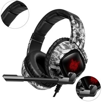 Auriculares de juego sobre auriculares de oído auriculares RGB con micrófono para PlayStation4 