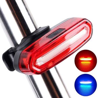 LUZ Trasera Duradera para Bicicleta de Montaña Iluminación Trasera Recargable Vía USB Lámpara de in