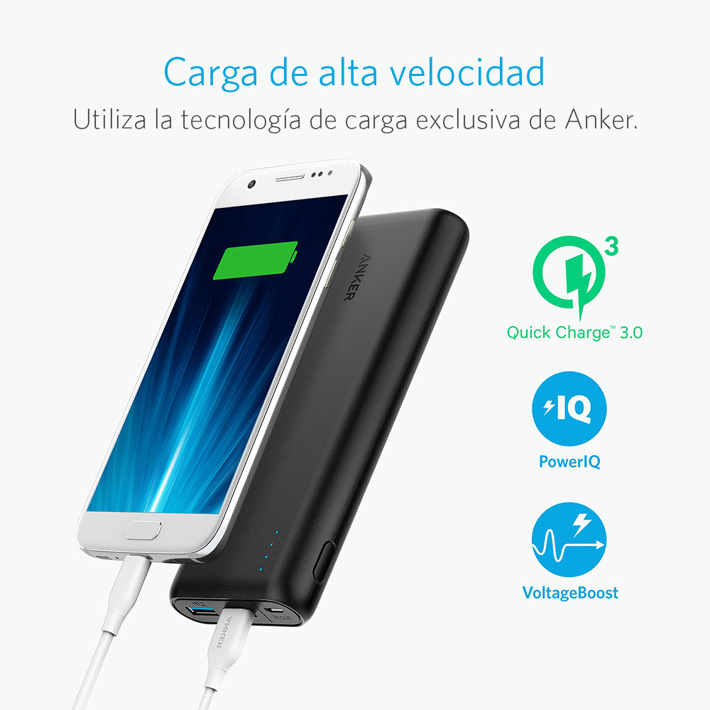 Batería Portatil Anker PowerCore Speed 20000 Quick Charge 3.0