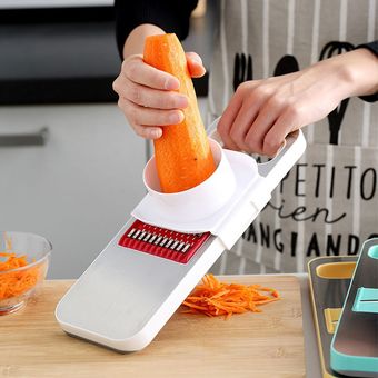XYj-cortador de verduras redondo de mandolina  rallador de zanahoria.. 