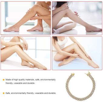 Playa de verano Anklet Micro-incrustado Zircon Hip-hop Tob-Hop Tobo Female Regalo Anklet 9 Playa de verano Anklet Micro-incrustado Zircon Hip-hop Tob-Hop Tobo Female Regalo Anklet 9