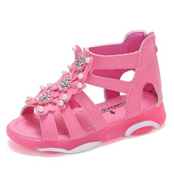 Sandalias de princesa para  zapatos de mariposa de diamante a la moda 