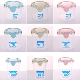 Multi-funcional latas plásticas selladas Home cocina alimentos Jar del almacenamiento de grano 