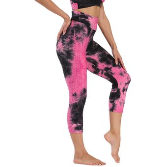 Pantalones de yoga fitness Deportes Cadera Jacquard MULTICOLOR Pantalones de yoga fitness Deportes Cadera Jacquard MULTICOLOR