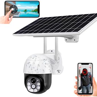 Camara Vigilancia Robotica Solar Version Wi-Fi Hd 1080p Camara Ptz