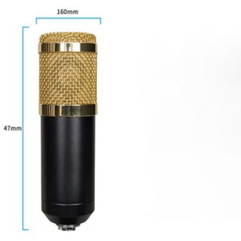 Microfono Condensador Profesional Streaming Soporte Base 