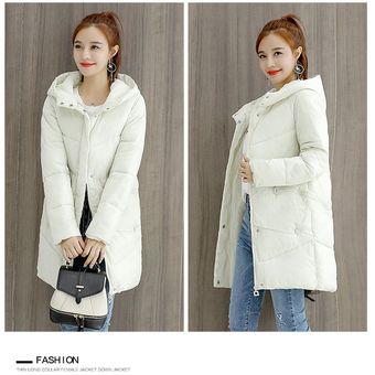 3XL Escudo manera coreana de la Mujer Mujeres Winter espesamiento delgado abajo chaqueta del algodón 