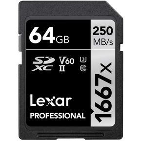 Carte Lexar Professional 1667x 64 Go SDXC UHS-II