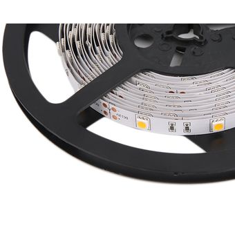 Nuevo 12V flexible 5050 SMD 30 LED de doble cara luz de tira 60Leds  Meter blanco cálido 