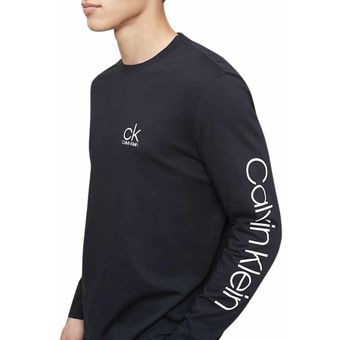 Buzo Calvin Klein Active Logo Graphic Long Sleeve Tee Negro | Linio  Colombia - CA693FA0P283FLCO