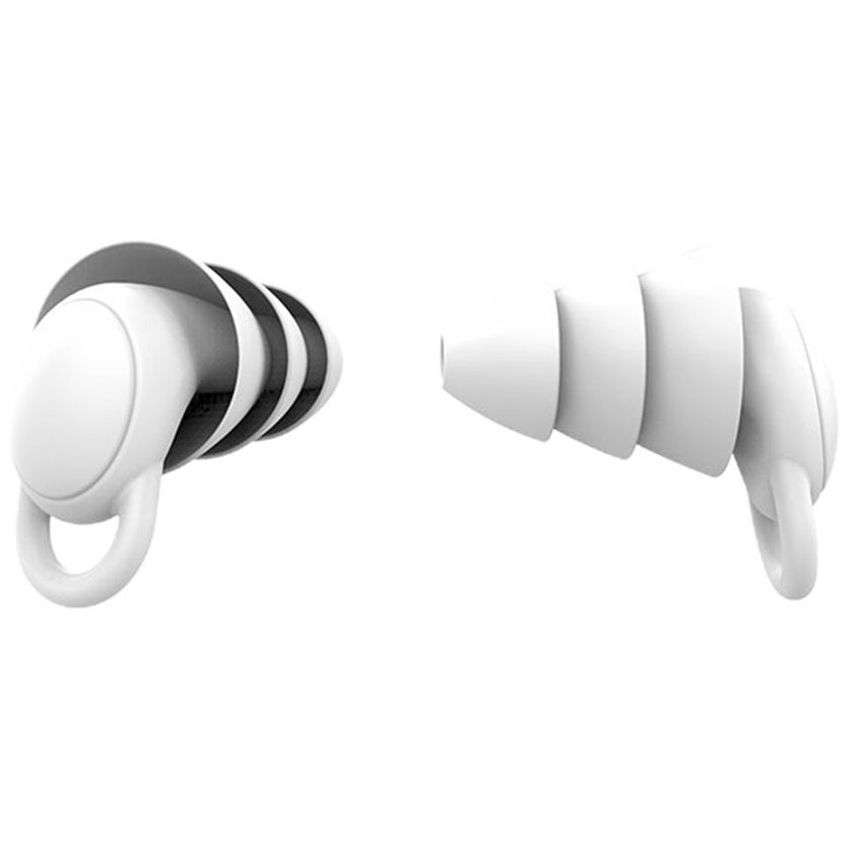 2pcs / set tapones de silicona anti-ruido de sonido confortable tapones para los oídos Protección