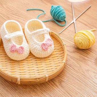 zapatos de lana de ganchillo hechos a mano tejido de ganchillo para bebé sandalias calzado para jardín zapatos para recién nacidos regalos para bebé 