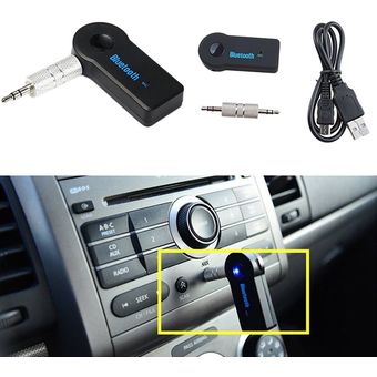 adaptador de 3,5 mm adaptador sin hilos del coche aux receptor audio de coche 