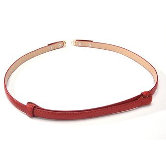 Cinturón sencillo y versátil de cuero para mujer cinturón delgado d 