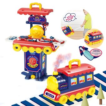 2020 Pretend Play Small Train 2 en 1 Juguetes para niños Juegos de cas 