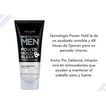 Gel Fijador para Cabello Acabado Invisible North For Men