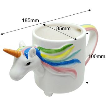 3D Forma animal Copa de cerámica Copa colorida Taza de agua Taza de té de dibujos animados 