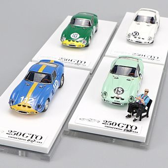 decoración 250GTO muñeco Enzo coche de carreras limitado Colección Modelo de coche de resina a escala 1:64 diseño de escena 