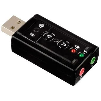TARJETA SONIDO EXTERNA 7.1 AUDIO+MICROFONO USB 2.0