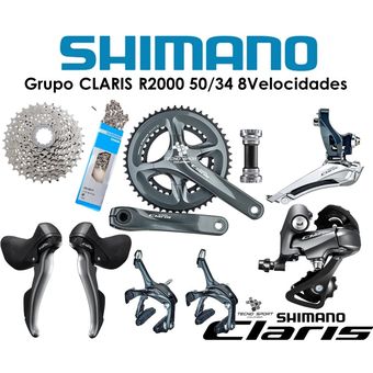 Grupo Shimano Claris R2000 8 Velocidades Kit Bicicleta Ruta