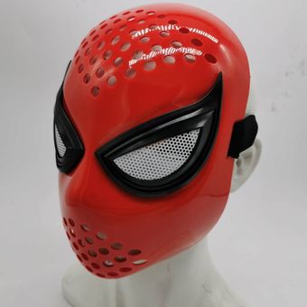 Spiderman Homecoming Cosplay Face shell trajes de araña hombre máscara Halloween superhéroes Peter Parker Faceshell adulto Color#30 