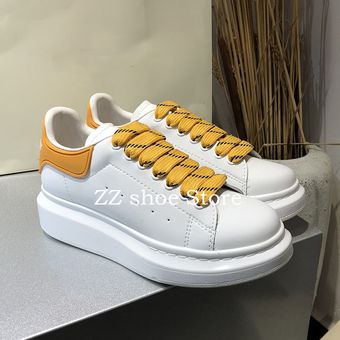 color blanco a la moda Zapatillas de gran tamaño 3D yellow#Zapatos informales de talla 12 para Hombre reflectantes Z11 