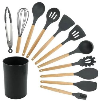 Set Utensilios De Cocina De Silicona 12 Piezas GENERICO