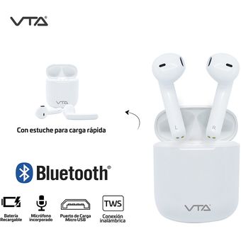 audífonos recargables inalámbricos con micrófono vta