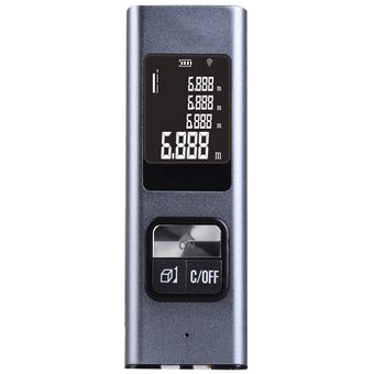 Telémetro de metal digital recargable Mini USB portátil Telémetro de m 