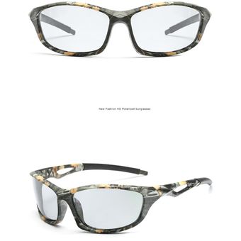 Driving Photochromic Sunglasses Fishing Camo Polarized Sun 