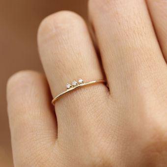 Nuevo Anillo De Joyas De Anillo Pequeño Y Fresco De Pequeños 
