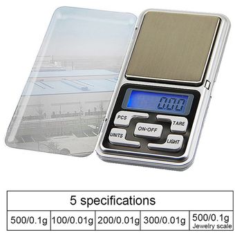 balanzas de joyería electrónicas Báscula de cocina LCD #500g-0.01g peso Digital de 500g123kg balanza de peso para hornear té 