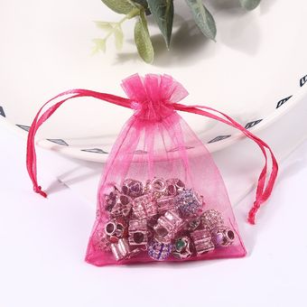 caja para fie Bolsas de organza para dulces y regalos de chocolates 