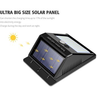 Luz LED Solar inalámbrica IP65 con Sensor de movimiento,resistente al agua,para exteriores,cerca,ja 