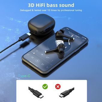 Auriculares Bluetooth 5.0 Con Micrófono Control Táctil De A 