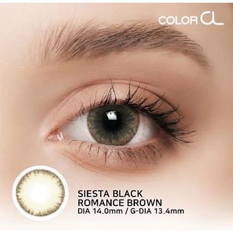 Lentes de Contacto Color Cl Siesta Concept Black Romance Brown