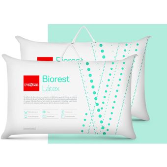 Almohada de Látex Biorest Estándar 42x66cm ROSEN