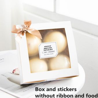 10 Uds. embalaje par StoBag-caja de papel blanco para manualidades 