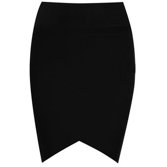 Minifalda ajustada de rayón elástico para mujer faldas de tubo para 