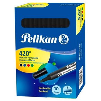 Marcador Permanente Pelikan 420 Negro