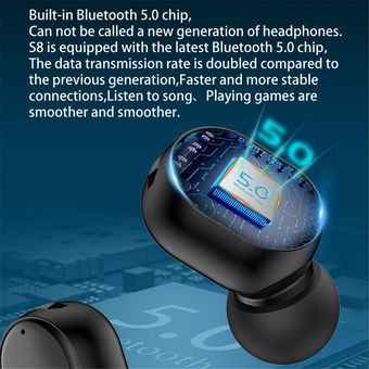 Kebidu S8 En Los Auriculares Mini 5.0 Auriculares Bluetooth 