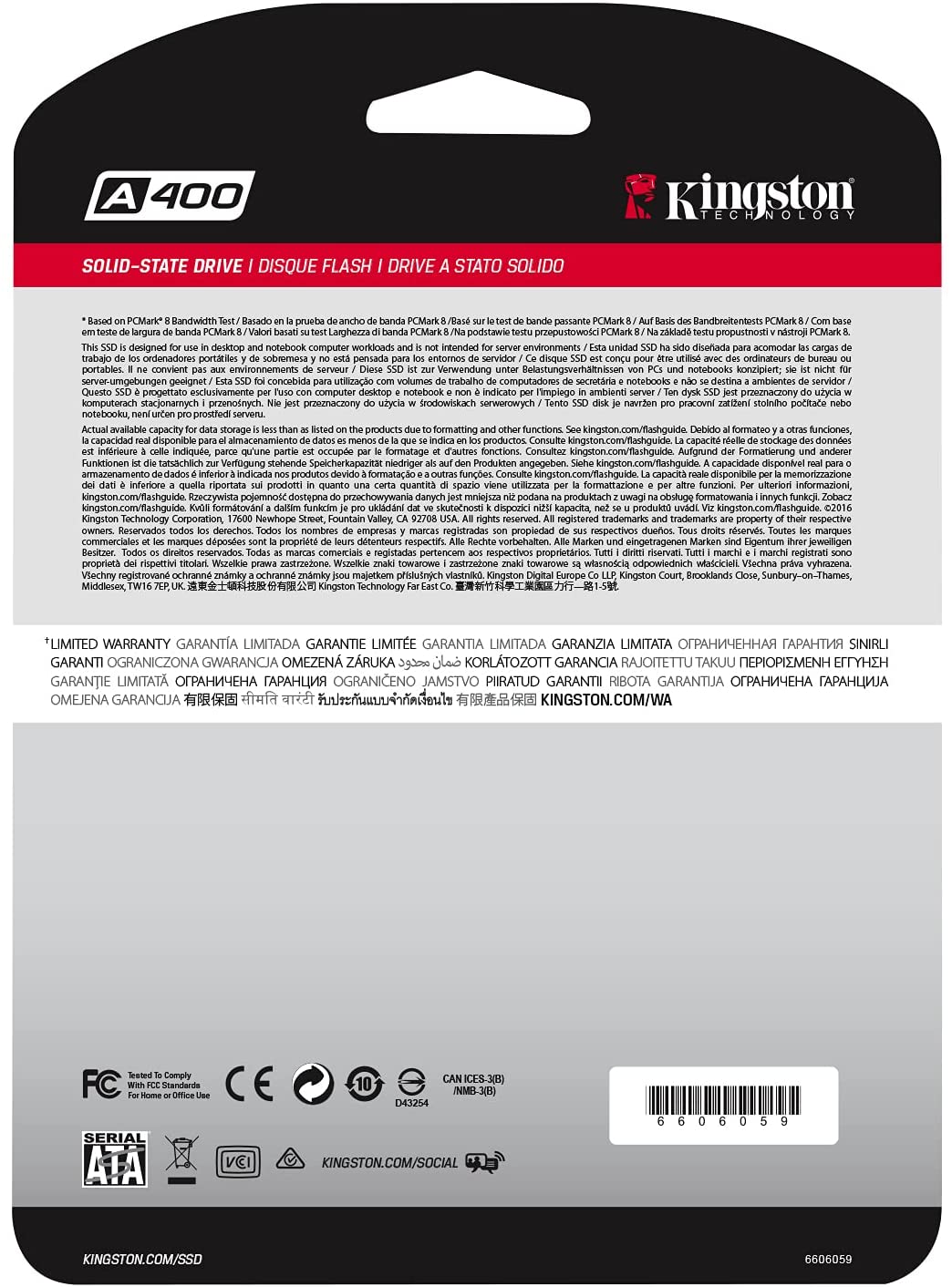 SSD Kingston A400 Disco Duro Solido 240 GB Negro SA400S37