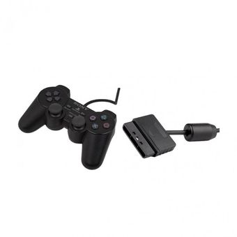 Cipon Controlador con cable compatible con consola PS-2, mando a distancia  negro con cable de 7.2 ft