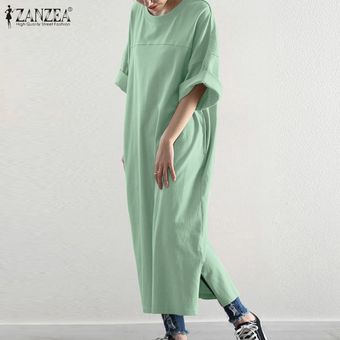 gris claro ZANZEA verano de las mujeres Vestido de tirantes de cuerpo entero de vacaciones manera de las señoras vestido maxi largo gris claro ZANZEA verano de las mujeres Vestido de tirantes de cuerpo entero de vacaciones manera de las señoras vestido maxi largo