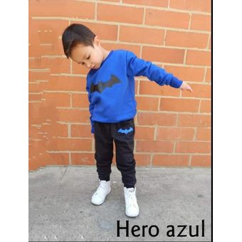 SUDADERA NOÑO NEGRA AZUL 