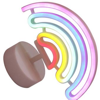 Forma de arco iris luz de la noche de la batería del USB de doble finalidad de fotos de diseño de los apoyos 