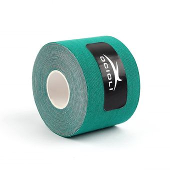 cinta deportiva de kinesiología 6 rollos de cinta de Kinesiotape cinta para ejercitar músculo de fútbol de buena calidad cintas atléticas #Green cinta de baloncesto 